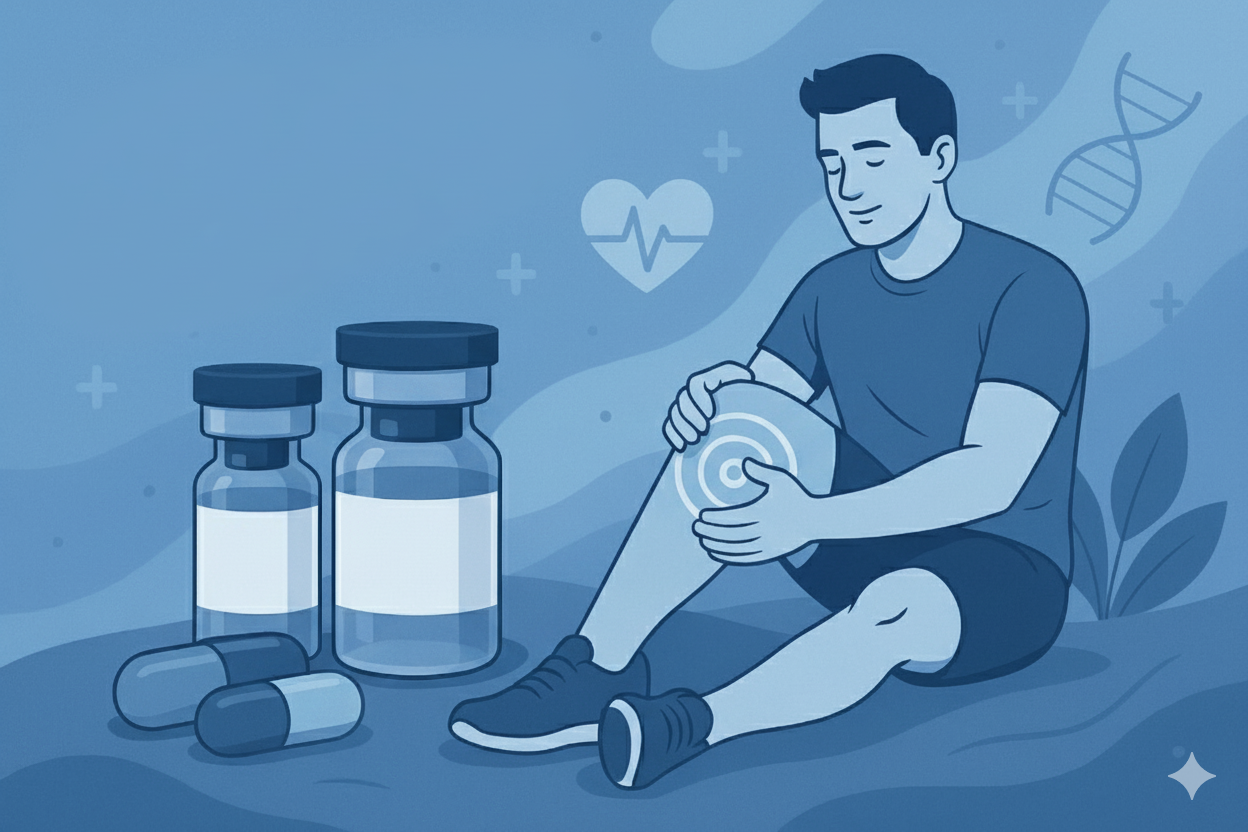 Helixion Labs healing and recovery peptide collection.