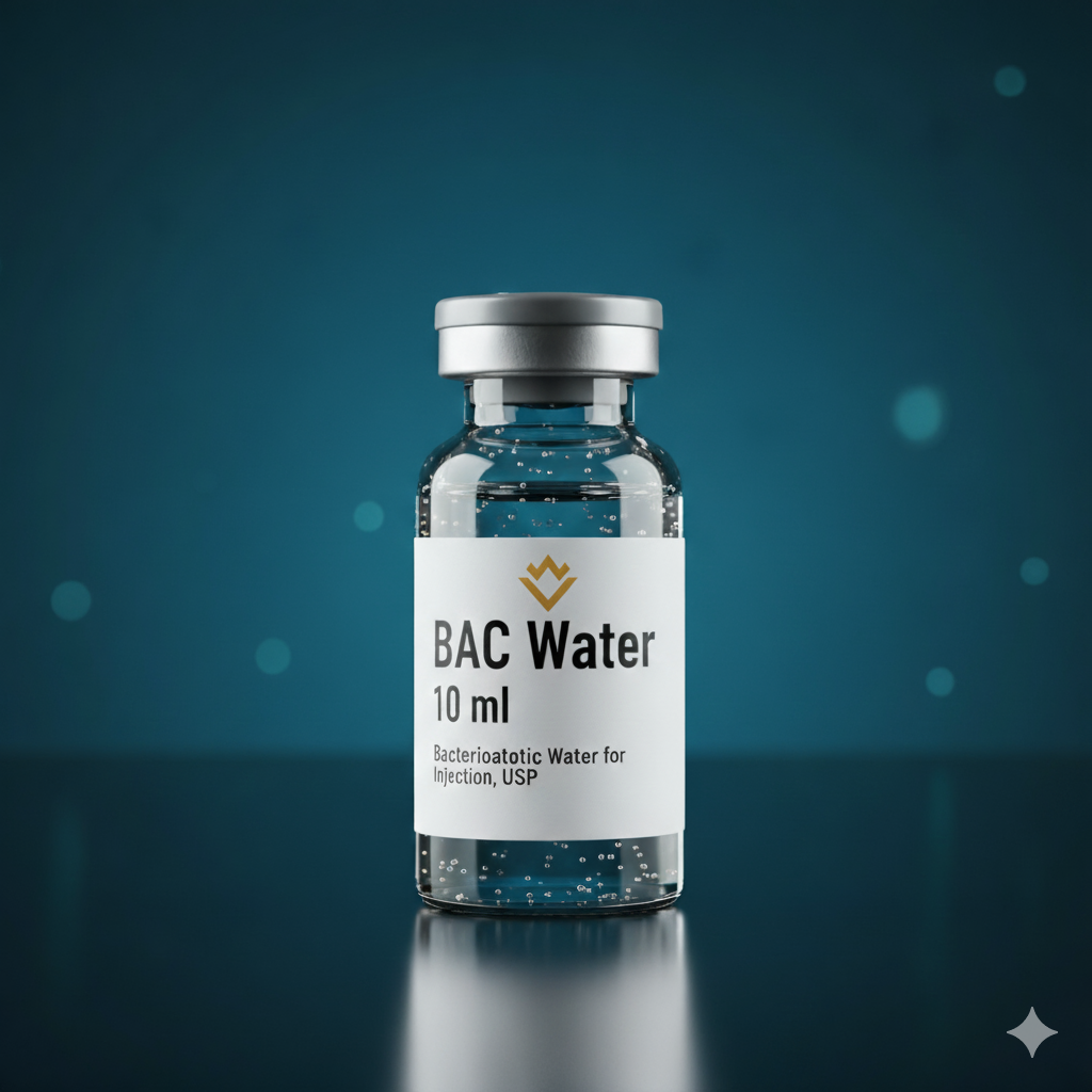 Helixion Labs BAC Water 10ml – sterile bacteriostatic water for peptide reconstitution and laboratory research